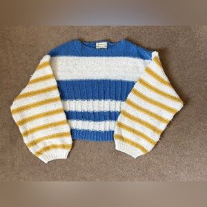 Urban outfitters striped cropped sweater